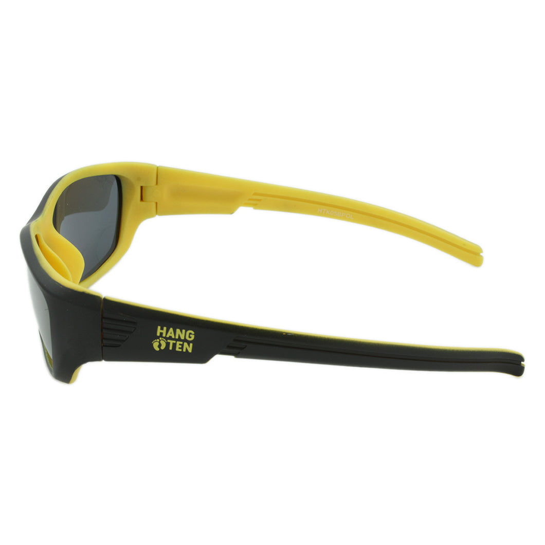 Boys Sport Polarized Sunglasses Daytona Black/Yellow – Hang Ten Kids  Sunglasses